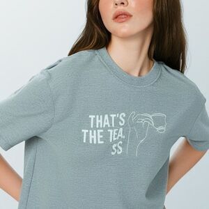 Graphic Tee That's The Tea Sis Funny Slogan T-Shirt Short Sleeve
